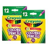 Packx2 Crayola Colores de madera Cj x 24 Unidades