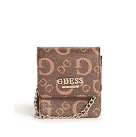 Mini Crossbody Guess Monogram - Marron