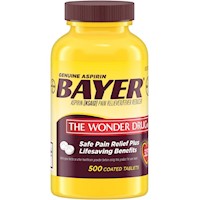 Aspirina Bayer 325 mg 500 tabletas