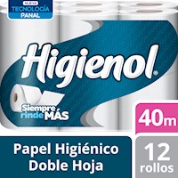 Papel Higiénico Higienol Tecnología Esponjada 12 un 40 mts