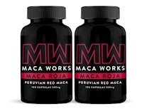Pack 02 Frascos Maca Roja Maca Works 100 Capsulas