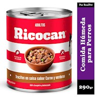 Comida húmeda Trocitos Perro Ricocan Carne verduras 290gr