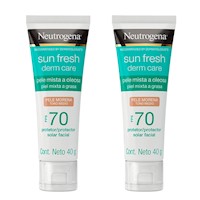 Pack Neutrogena Sun Fresh Piel Grasa Tono Medio Fps 70 40Ml