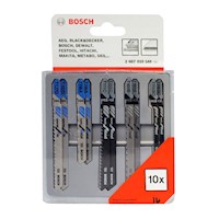 Set 10 Hojas Mixtas para Calar Madera Bosch HSS x4 y HCS x6