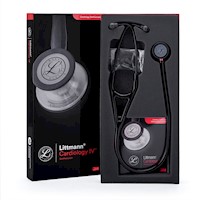 Estetoscopio LITTMANN Cardiology IV Negro Black Edition Vástago Rojo 6200