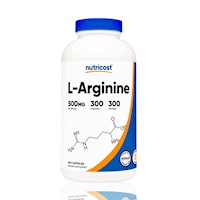 L-Arginina Arginine 500Mg Nutricost 300 Capsulas