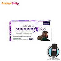 Antipulgas Spinomax Duo Para Perros De 36 A 70Kg 4 Tabl