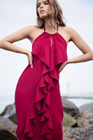 Vestido Maia - Wine Color - Dolcatta