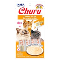 Puré Pate Snack Cremoso para Gatos Churu Sabor Pollo 56g