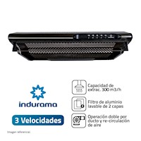 Campana extractora Indurama CEI-602NE Negro 60CM