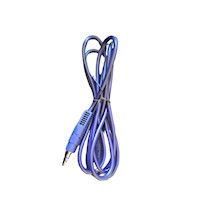 Cable Auxiliar Audio Jack 3.5 mm (MACHO A MACHO) 1.71 cm Azul Marino
