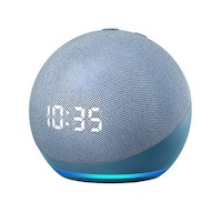 Echo dot Amazon 4ta generación con reloj, celeste
