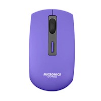 Mouse Micronics Caprice Recargable Inalámbrico 2.4Ghz 1600Dpi Violeta