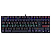 Teclado Mecánico Redragon Negro Kumara K552RGB Switch Rojo