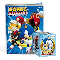 Sonic The Hedgehog, 1 Álbum Tapa Blanda + 1 Cajita (50 Sobres)