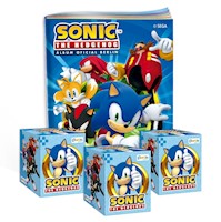 Sonic The Hedgehog, 1 Álbum Tapa Blanda + 3 Cajitas (150 Sobres)