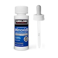 Minoxidil Liquido 5% Kirkland 1 Unid + Gotero Original para Barba y Cabello