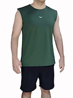 Polo deportivo licrado hombre Revati FT517-PH-M7 / verde