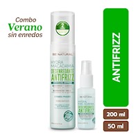 Be Natural Combo Desenredante Antifrizz Hydra Macadamia 200ml+50ml