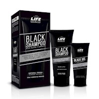 Life for men Combo Black Shampoo + Black Gel