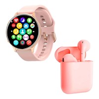 PACK SMARTWATCH MC66 ULTRA ROSA Y AIRPODS I12 ROSA