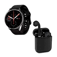 PACK SMARTWATCH MC66 ULTRA NEGRO Y AIRPODS I12 NEGRO