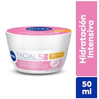 NIVEA Crema Hidratante Facial 5 en 1 Cuidado Tono Natural 50ML