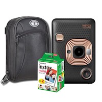 Camara Fujifilm Instax Mini LiPlay Negro+Estuche+Pack de Peliculax20