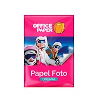 Papel Fotográfico Office Paper Brillante 180g Por 25 Hojas Jumbo