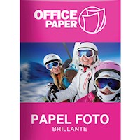 Papel Fotográfico Office Paper Brillante 180g por 100 Hojas A4