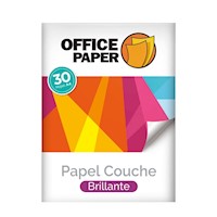Papel Couche Office Paper Brillante 150g por 30 Hojas A4