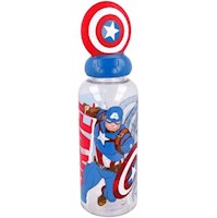 Botella Tomatodo Figura 3D Capitán America 560 Ml