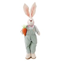 Conejo Decorativo de Pascuas con Overol Verde 69 cm Cromus