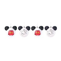 Esferas Ropa Mickey 8 cm por 4 und - Cromus Navidad