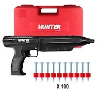 Hunter Pistola de Impacto para Fijación PT-396 + 100 clavos
