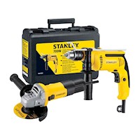 Taladro Percutor Stanley SDH700K 700w + Amoladora 750w