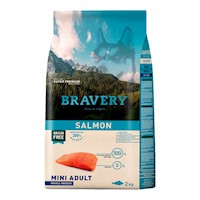 Comida para Perro Adulto Raza Pequeña Bravery Salmón 2kg