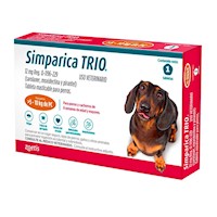 Antipulgas para Perros Zoetis Simparica Trio 5.1-10 kg 1 tab