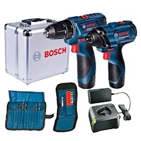 Taladro Atornillador GSR 120 + Impacto GDR 120 Bosch 12v