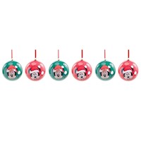 Esferas Mickey y Minnie 6 cm por 6 und - Cromus Navidad