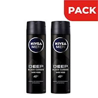 Dúo Pack Nivea Deo Hombre Spray Dark Wood Deep - Frasco 150 ML