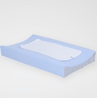 SET COLCHON CAMBIADOR ACOLCHONADITOS CELESTE - RAYAS