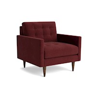 Sillón Butaca Modelo Darnell burdeos