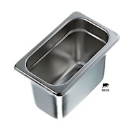 FUENTE 1/9 ACERO INOX 17,6X10,8X10CM GN