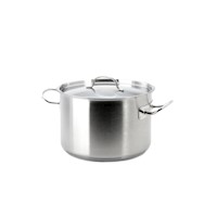 OLLA ALTA 24 LTS 36X24 CON TAPA ACERO INOX RINOX