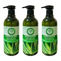 Pack de 3 Acondicionadores de Aloe Vera Wokaly de 550 ml