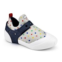 Zapatillas 2 Way Gris Claro con Estampado para Niño - Bibi - 1093199