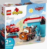 LEGO 10996 DIVERSION EN EL AUTOLAVADO CON EL RAYO MCQUEEN Y MATE