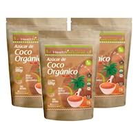 PACK 3 AZÚCAR DE COCO ORGÁNICO 500G HEALTHNATURAL