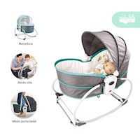 Silla Nido Mecedora de Bebé modelo Rocket 5 en 1 Verde